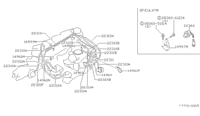 1983 Nissan Sentra Engine Control Vacuum Piping Diagram 8