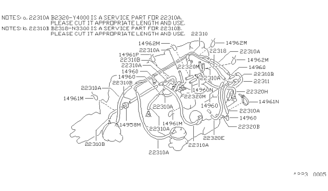 1984 Nissan Sentra Engine Control Vacuum Piping Diagram 3