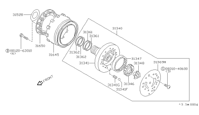 1986 Nissan Sentra Engine Oil Pump Diagram