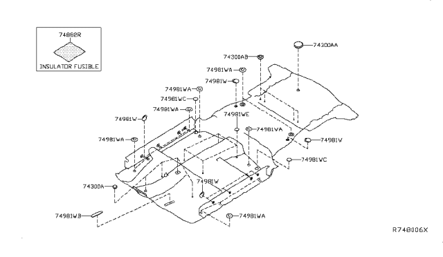 2018 Nissan Leaf Floor Fitting Diagram 1