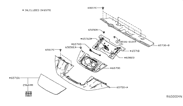 2019 Nissan Leaf Actuator Assy-Charge Port Lid Opener Diagram for 657A0-5SK0A