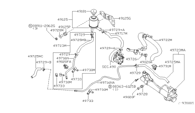 2002 Nissan Altima Power Steering Piping Diagram 1