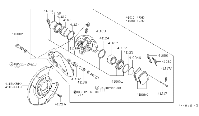 1979 Nissan 200SX Front Brake Diagram