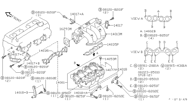 1998 Nissan 200SX Manifold Diagram 5