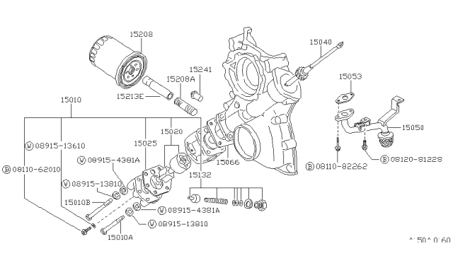 1992 Nissan Pathfinder Lubricating System Diagram 3