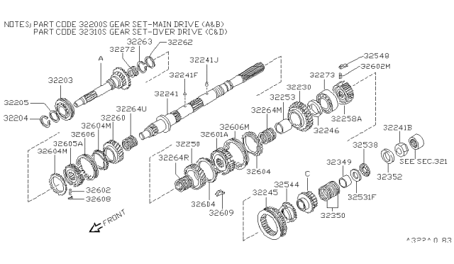1989 Nissan Pathfinder Transmission Gear Diagram 10