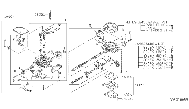 1988 Nissan Pathfinder Carburetor Diagram 1