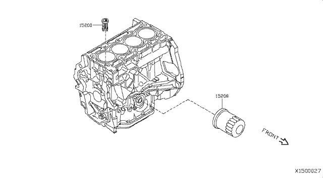 2015 Nissan NV Lubricating System Diagram 1