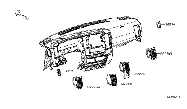 2016 Nissan NV Ventilator Diagram