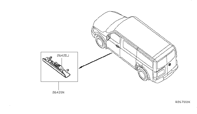 2015 Nissan NV Lamps (Others) Diagram