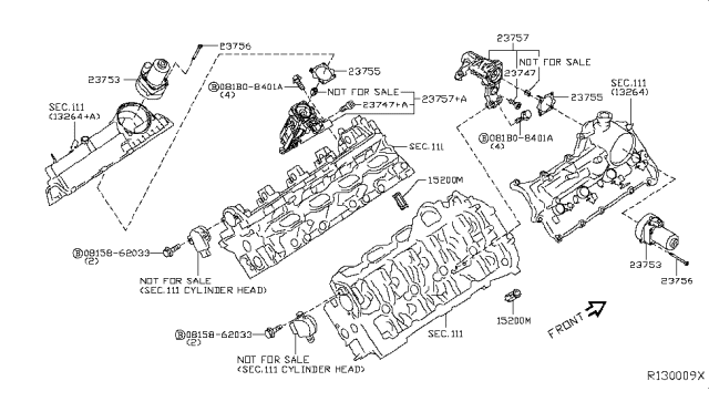2018 Nissan NV Motor Assy-Actuator Diagram for 23753-1LA0B