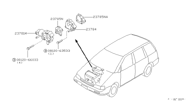 1990 Nissan Axxess Secondary Air System Diagram 1