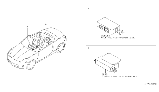 2005 Nissan 350Z Control Assembly Diagram for 285C1-CF400