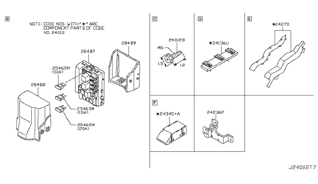 2007 Nissan 350Z Controller Unit USM Diagram for 284B7-CD01A