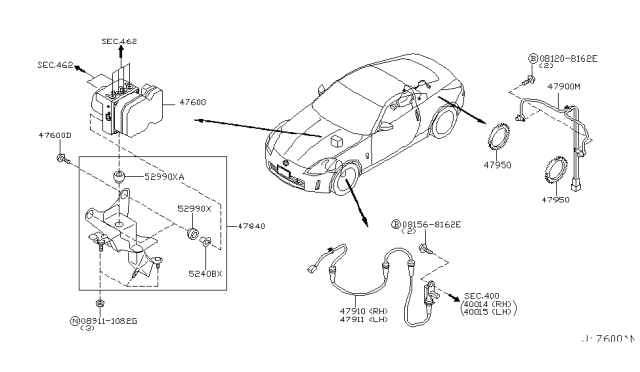2003 Nissan 350Z Anti Skid Control Diagram 2