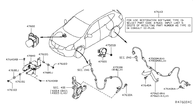 2016 Nissan Murano Anti Skid Control Diagram