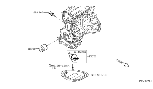 2016 Nissan Murano Lubricating System Diagram