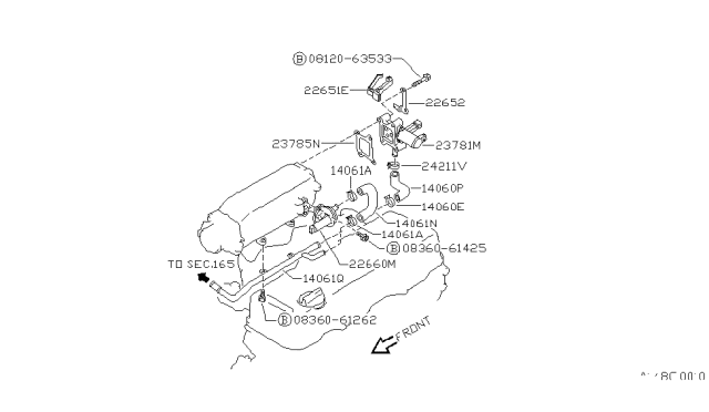 1991 Nissan 240SX Valve Assembly Diagram for 23781-40F18
