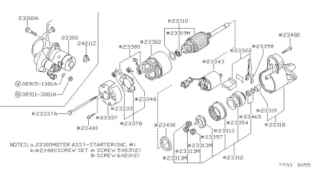 1993 Nissan 240SX Switch ASY Magnetic Diagram for 23343-30R15