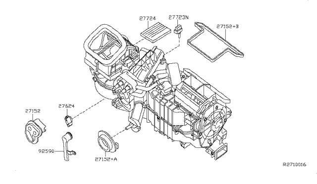 2009 Nissan Xterra Cooling Unit Diagram