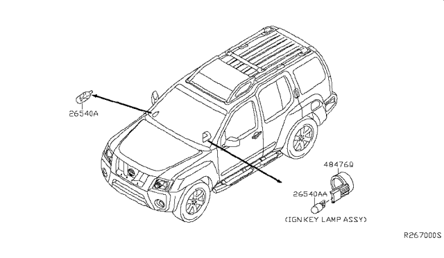 2010 Nissan Xterra Lamps (Others) Diagram