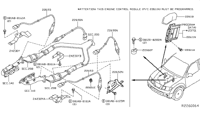 2015 Nissan Xterra Engine Control Module Diagram 1