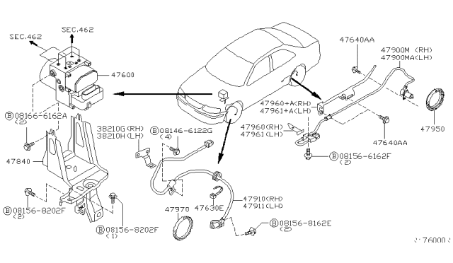 2003 Nissan Sentra Anti Skid Control Diagram 1