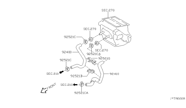 2001 Nissan Sentra Heater Piping Diagram 1