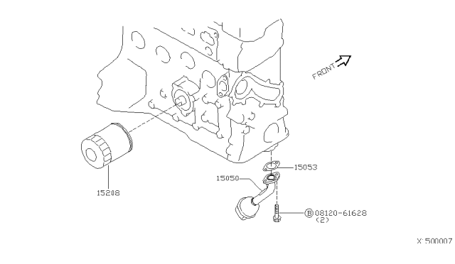 2000 Nissan Sentra Lubricating System Diagram 1