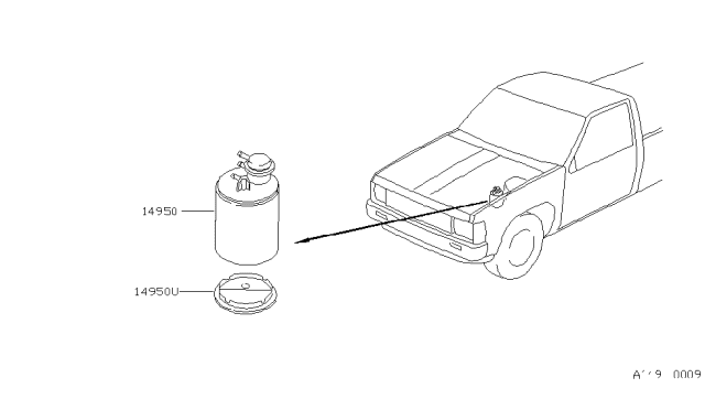 1989 Nissan Hardbody Pickup (D21) Air Pollution Control Diagram 2