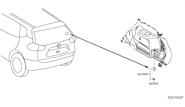 2018 Nissan Rogue Lamps (Others) Diagram