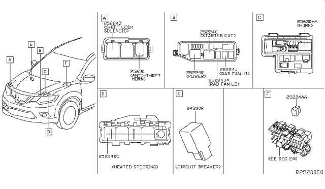 2017 Nissan Rogue Relay Diagram 1