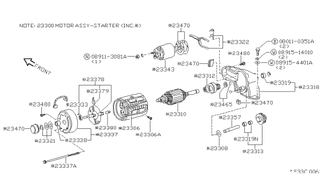 1986 Nissan Pulsar NX Starter Motor Diagram 5