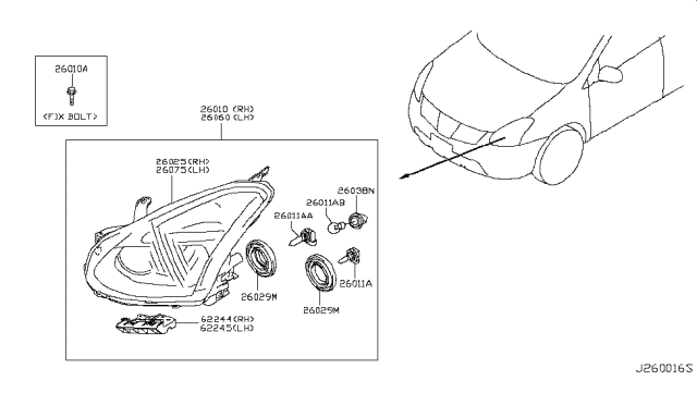 2015 Nissan Rogue Headlamp Diagram 1