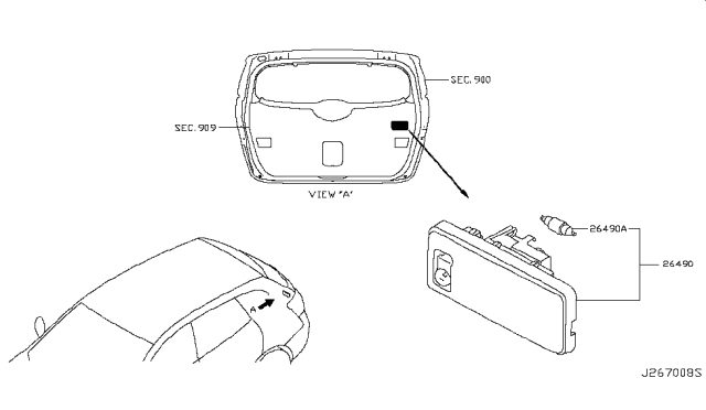 2009 Nissan Rogue Lamps (Others) Diagram 1