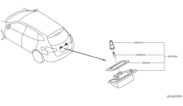 2015 Nissan Rogue Licence Plate Lamp Diagram
