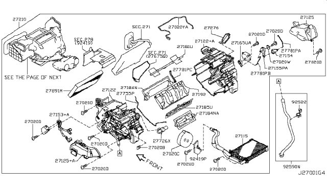 2011 Nissan Juke Heater & Blower Unit Diagram 2