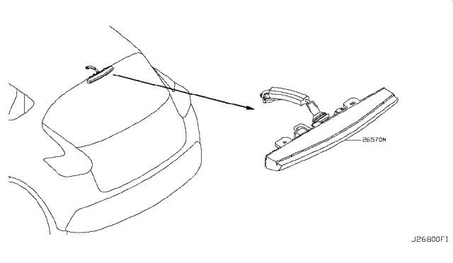 2014 Nissan Juke High Mounting Stop Lamp Diagram 1