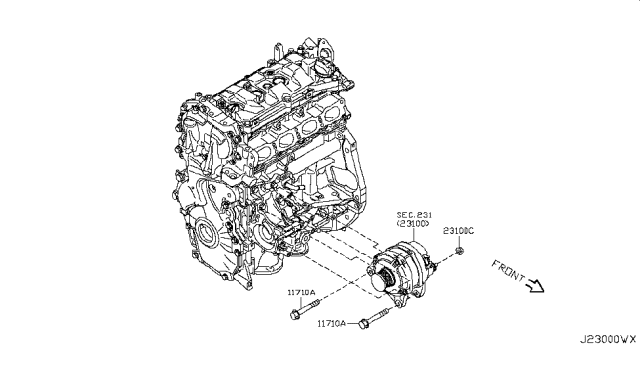 2016 Nissan Juke Alternator Fitting Diagram 2
