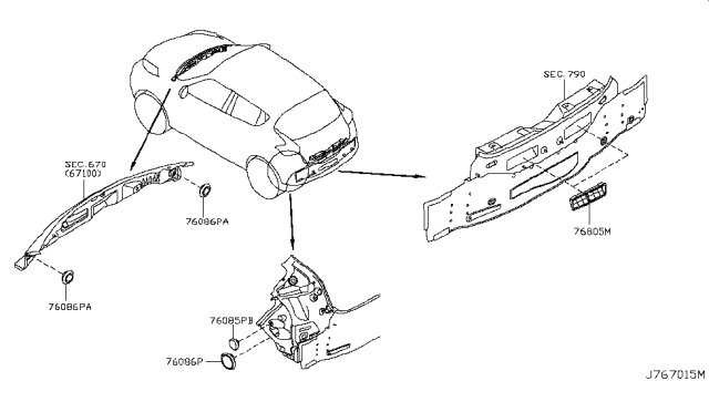 2011 Nissan Juke Body Side Fitting Diagram 3