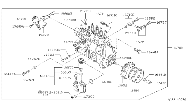 1981 Nissan 720 Pickup Fuel Injection Pump Diagram 2