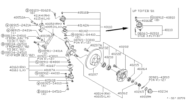1981 Nissan 720 Pickup Front Axle Diagram 1
