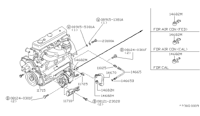 1986 Nissan 720 Pickup Alternator Fitting Diagram 3