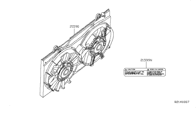 2008 Nissan Sentra Radiator,Shroud & Inverter Cooling Diagram 3