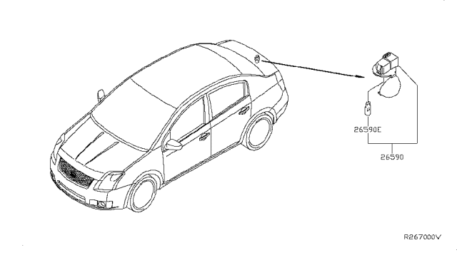 2008 Nissan Sentra Lamps (Others) Diagram