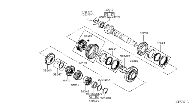 2009 Nissan Sentra Transmission Gear Diagram 14