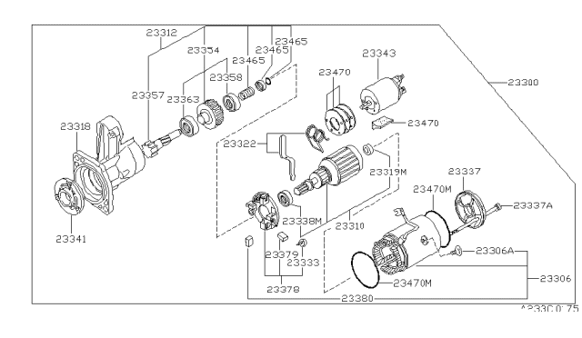 1983 Nissan 280ZX Starter Motor Diagram