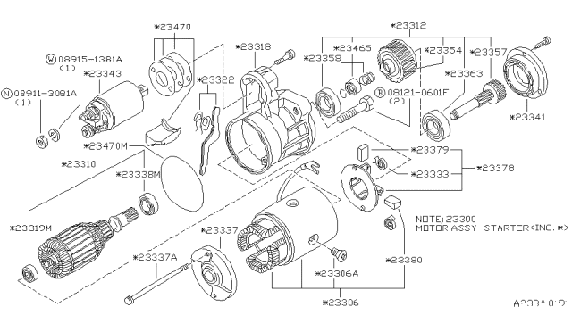 1986 Nissan 300ZX Starter Motor Diagram 1