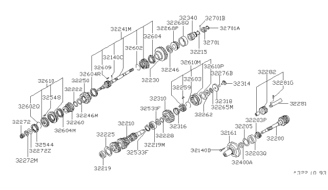 1985 Nissan 300ZX Ring-Block Diagram for C2604-P9500
