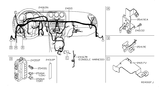 2011 Nissan Altima Harness-Main Diagram for 24010-ZX02C